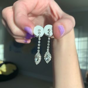 silver earrings never worn